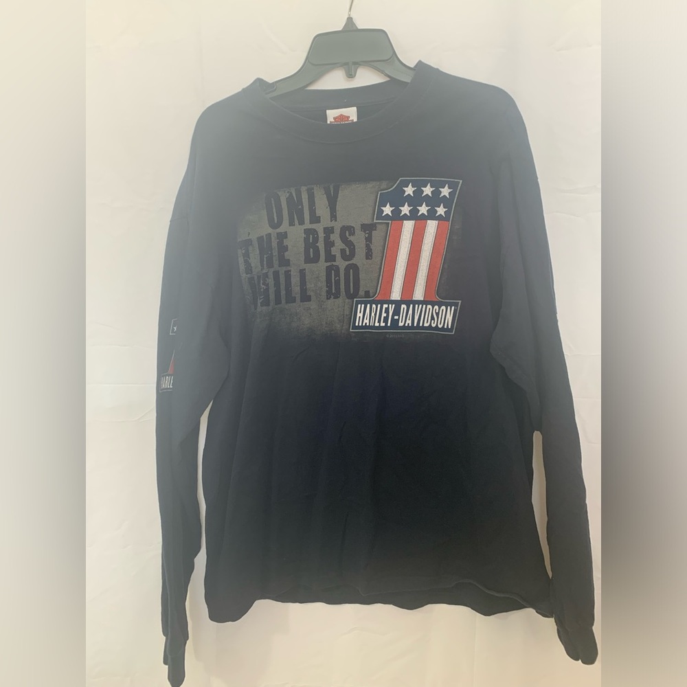 Harley-Davidson Black Long Sleeve Tee with Iconic Design
